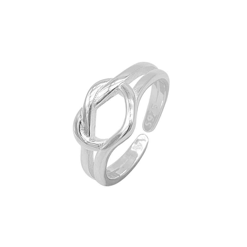 Silverworks knot store ring