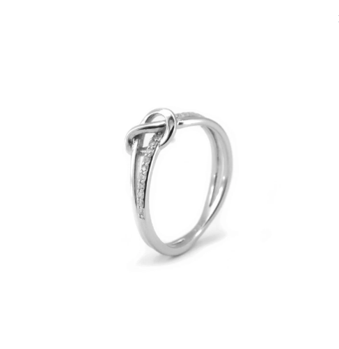 Silverworks knot store ring