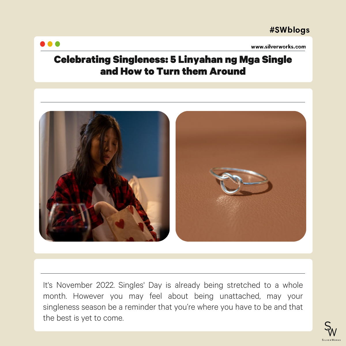 Celebrating Singleness: 5 Linyahan ng Mga Single and How to Turn them Around