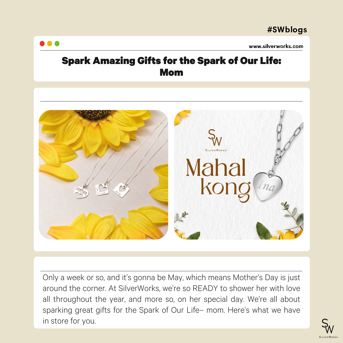 Spark Amazing Gifts for the Spark of Our Life: Mom 