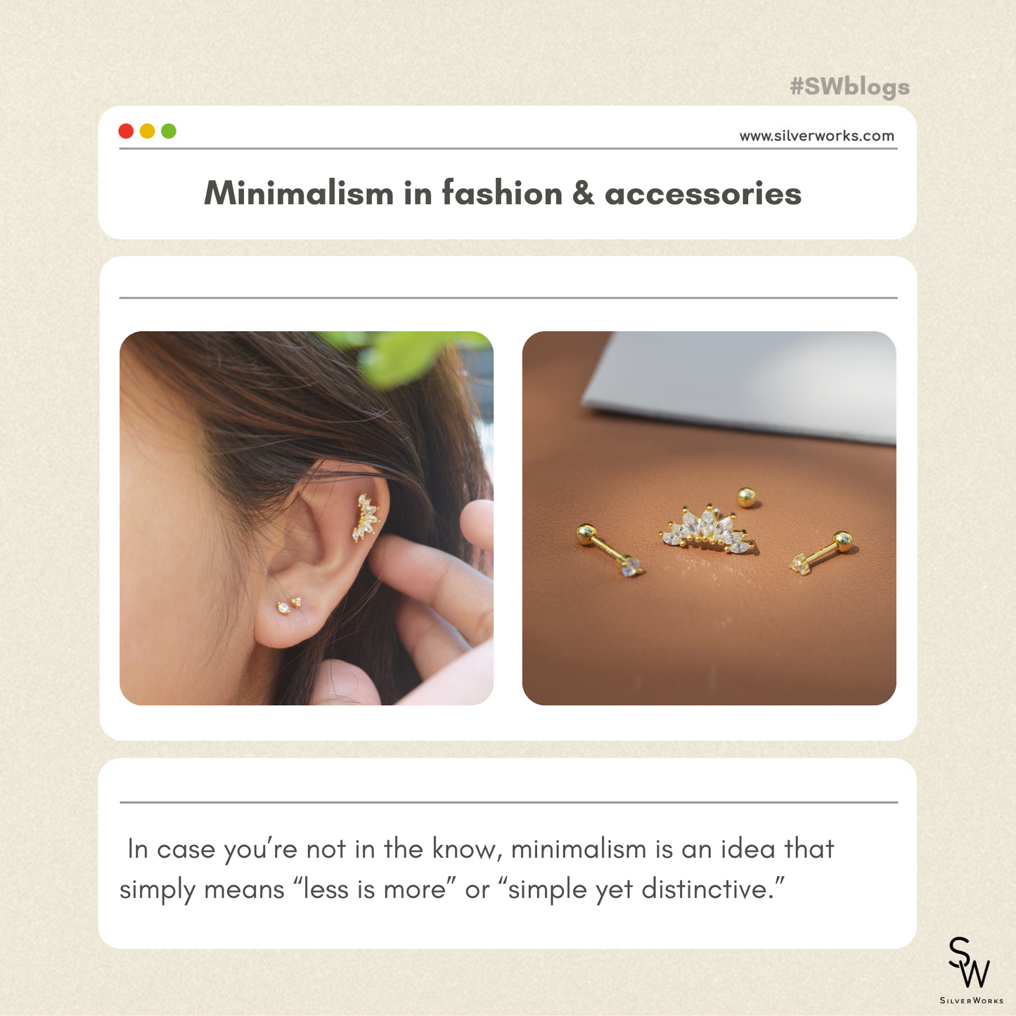 MINIMALISM IN FASHION &amp; ACCESSORIES 