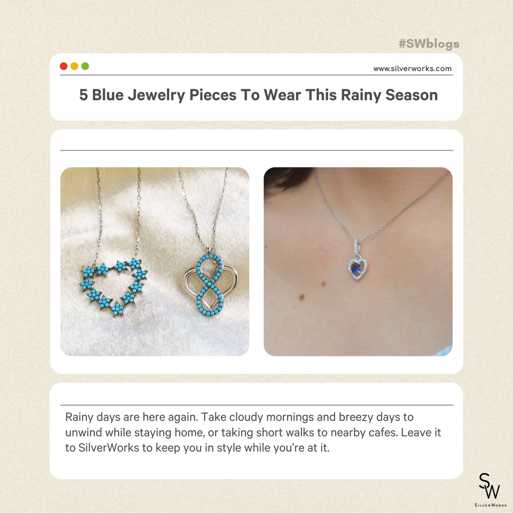 5 Blue Jewelry Pieces To Wear This Rainy Season