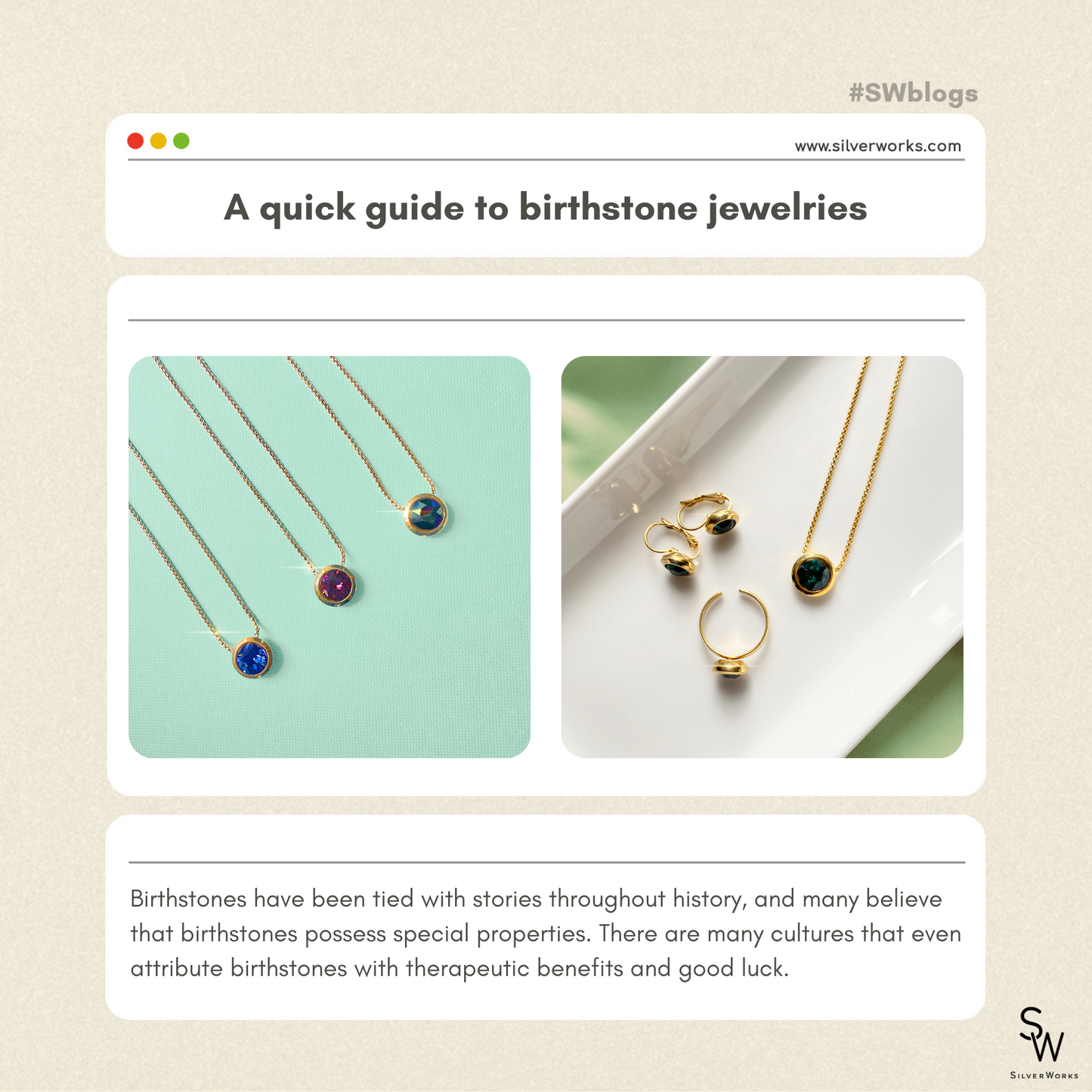 A QUICK GUIDE TO BIRTHSTONE JEWELRY