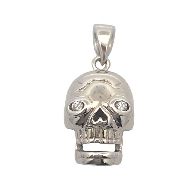 Maze Skull 925 Sterling Silver Pendant