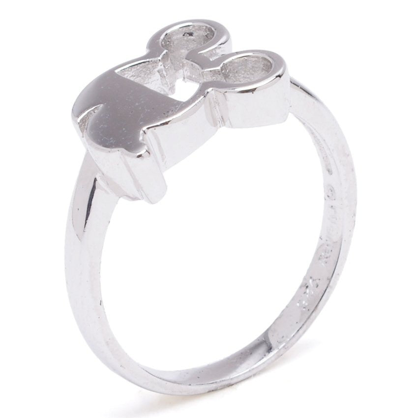 Mickey Mouse Cut-Out 925 Sterling Silver Ring | SilverWorks