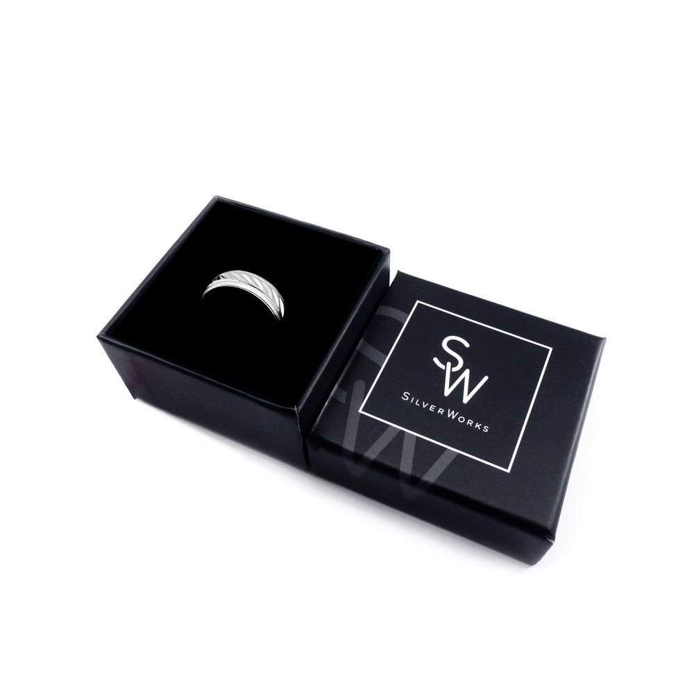 Sanblasted Band Ring 5MM Unisex R4516