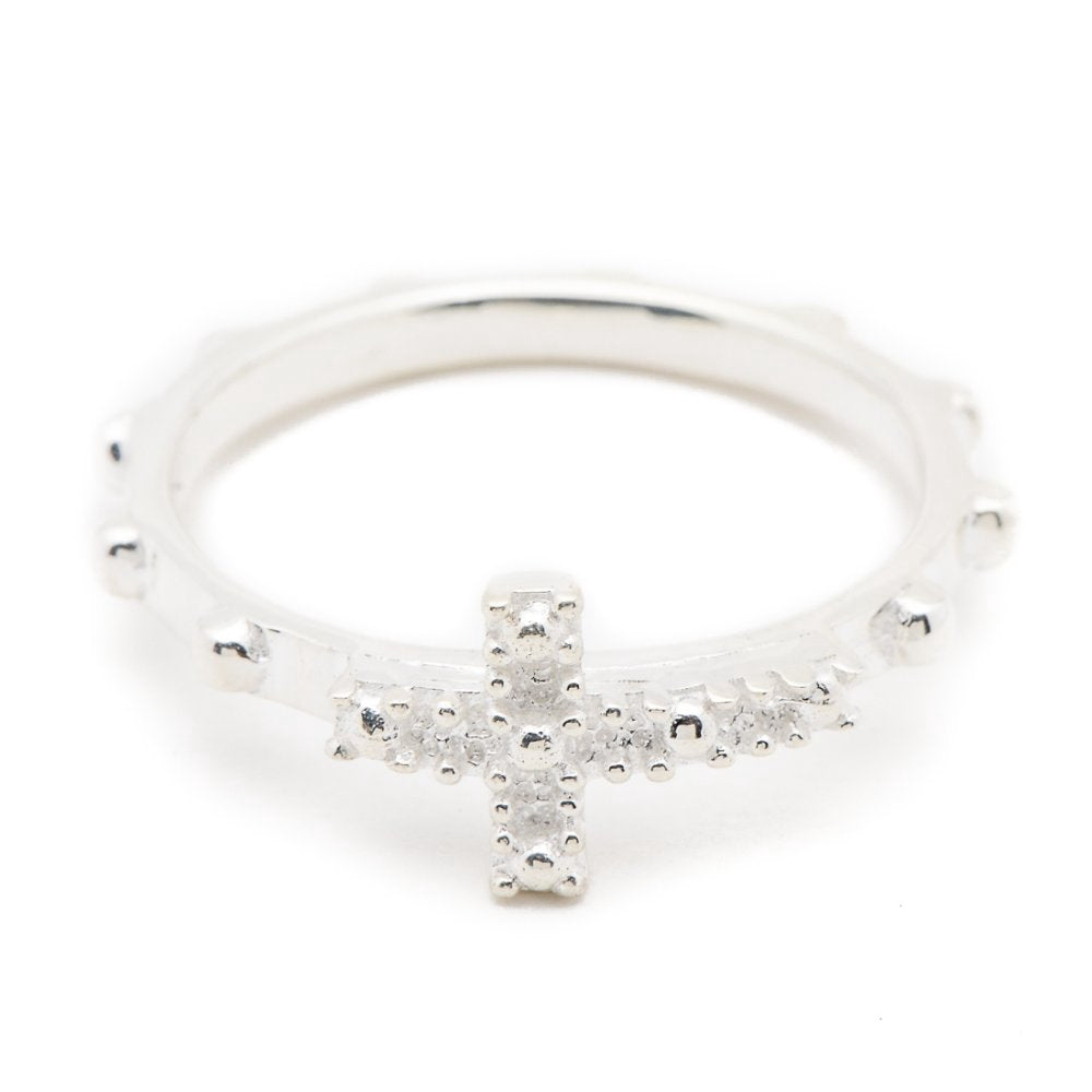 
                      
                        Silverworks R6215 Rosary Ring - Fashion Accessory for Women
                      
                    