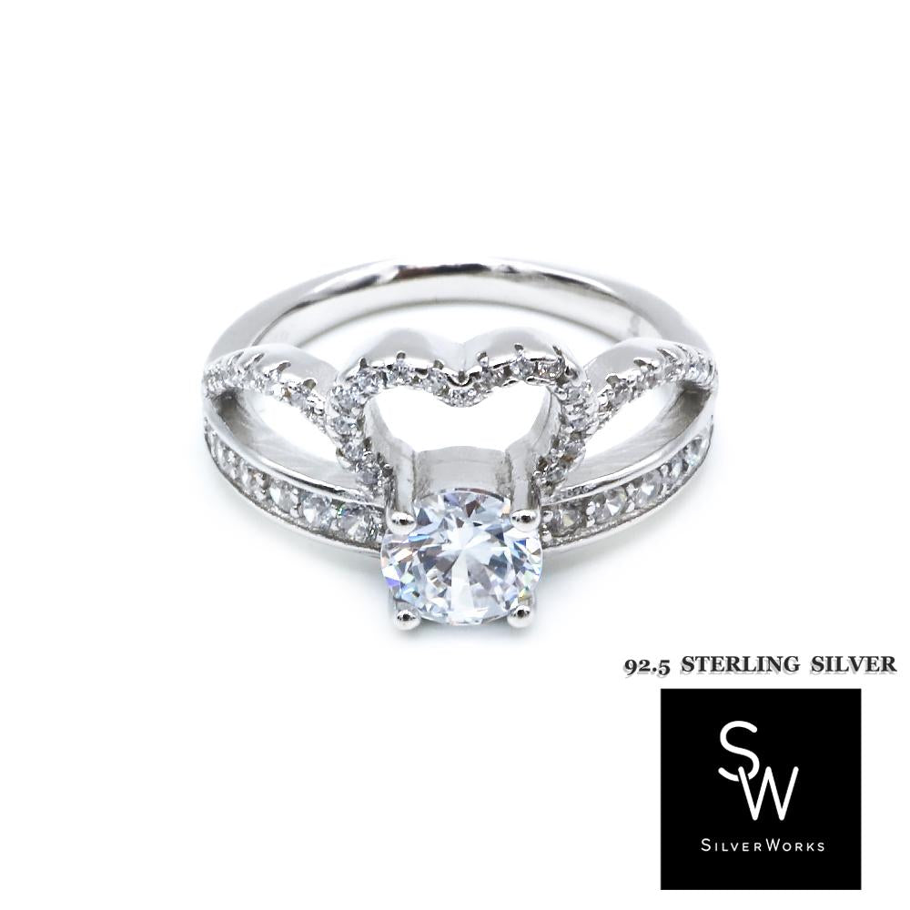 
                      
                        Silverworks R6379 Crown like Modern Engagement Ring
                      
                    