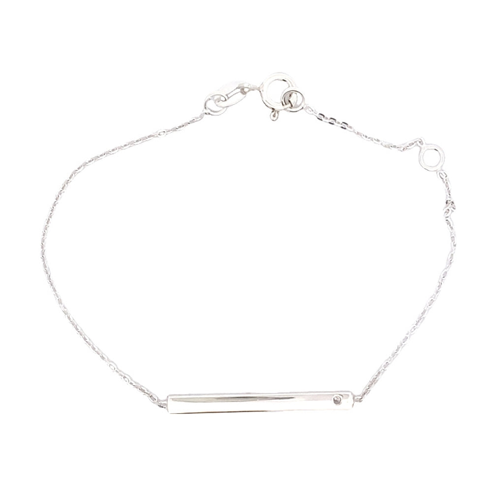 
                      
                        B5340 7.25INCH BAR W/ 1 CZ, SILVER CHAIN SB 1.71G
                      
                    