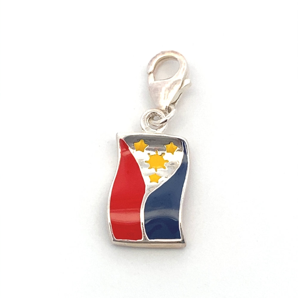 
                      
                        Philippine Flag Charm with Rolo Bracelet For Women
                      
                    