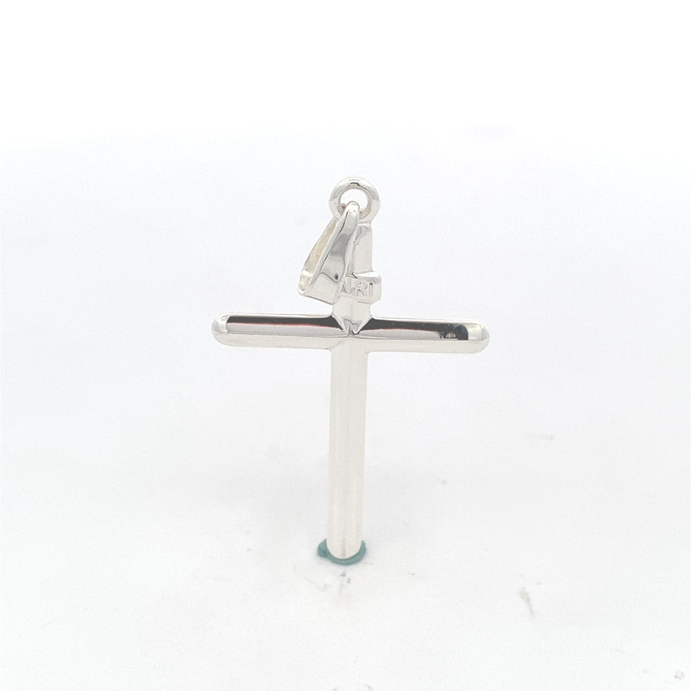 C5033 40X21MM SILVER CROSS W/ INRI 1.77G