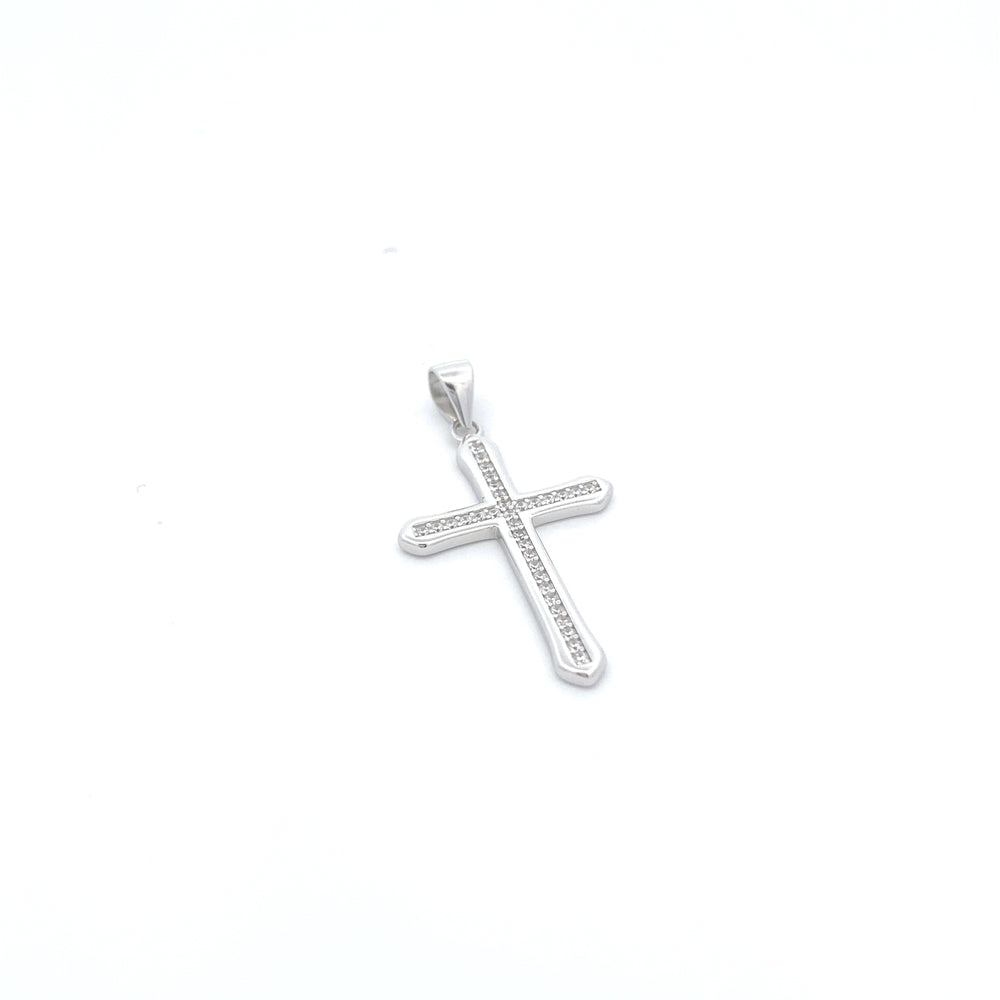 
                      
                        C5086STRGHT CROSS MID CZ SSILVER PNDNT 1.53G
                      
                    