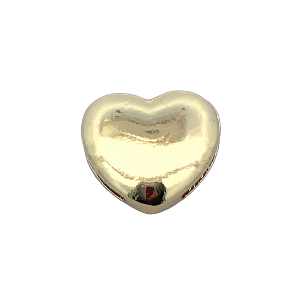 C5141 HEART PLAIN SHAPE  GOLD COLOR 3.3G