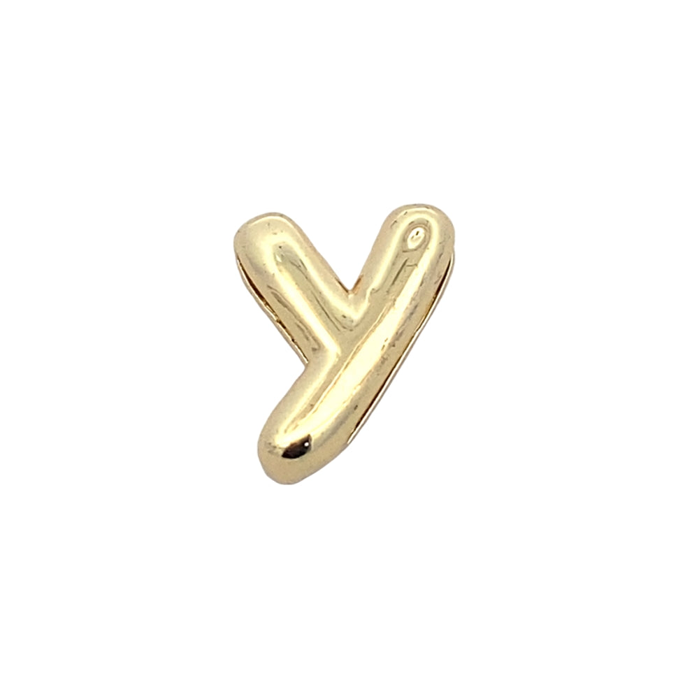 C5191 PLAIN GOLD COLOR  LETTER Y 1.7G