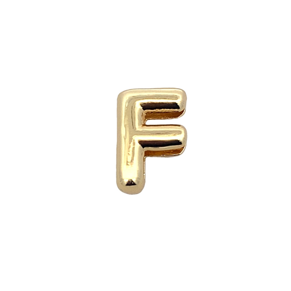 C5195 PLAIN GOLD COLOR LETTER F 1.6G