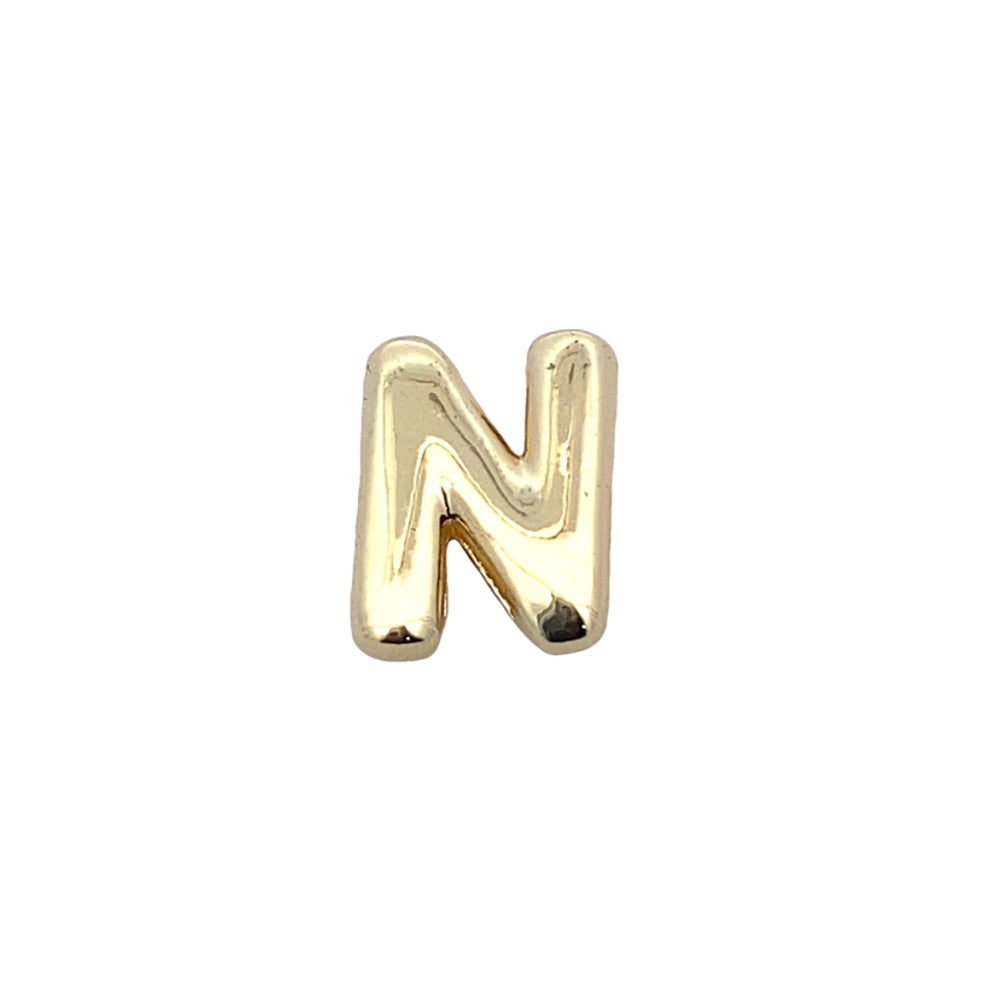 C5200 PLAIN GOLD COLOR LETTER N 2.3G