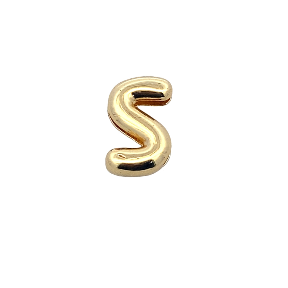 C5203 PLAIN GOLD COLOR LETTER S 1.8G