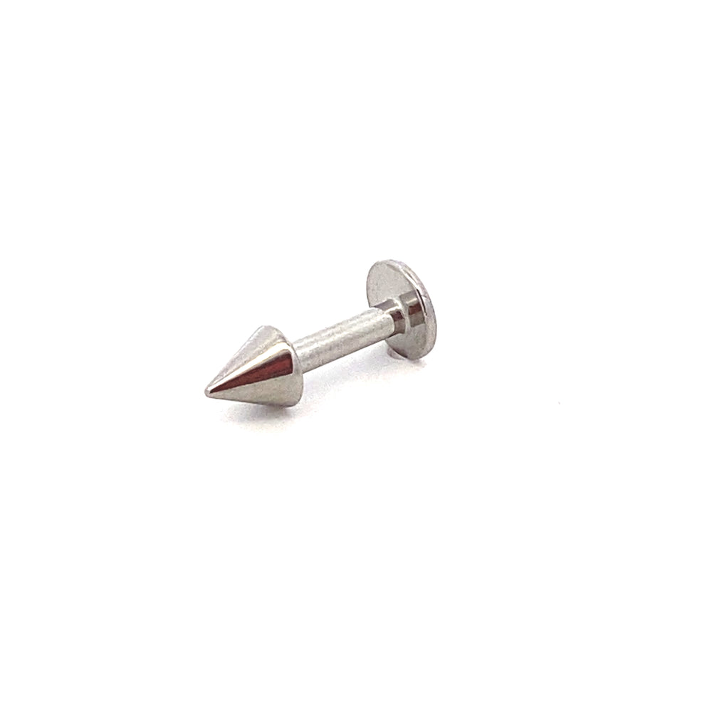 Flat Back Labrets Cone Earrings