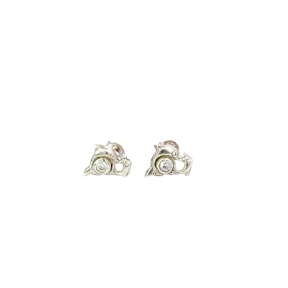 
                      
                        Tilly Dolphin 925 Sterling Silver Stud Earrings | SilverWorks
                      
                    