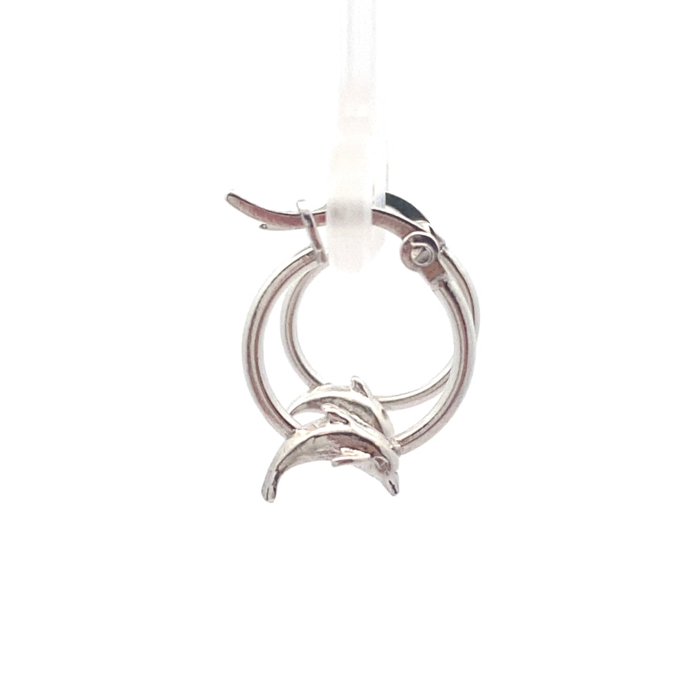 
                      
                        Plain Hoop with Dolphin Earrings
                      
                    