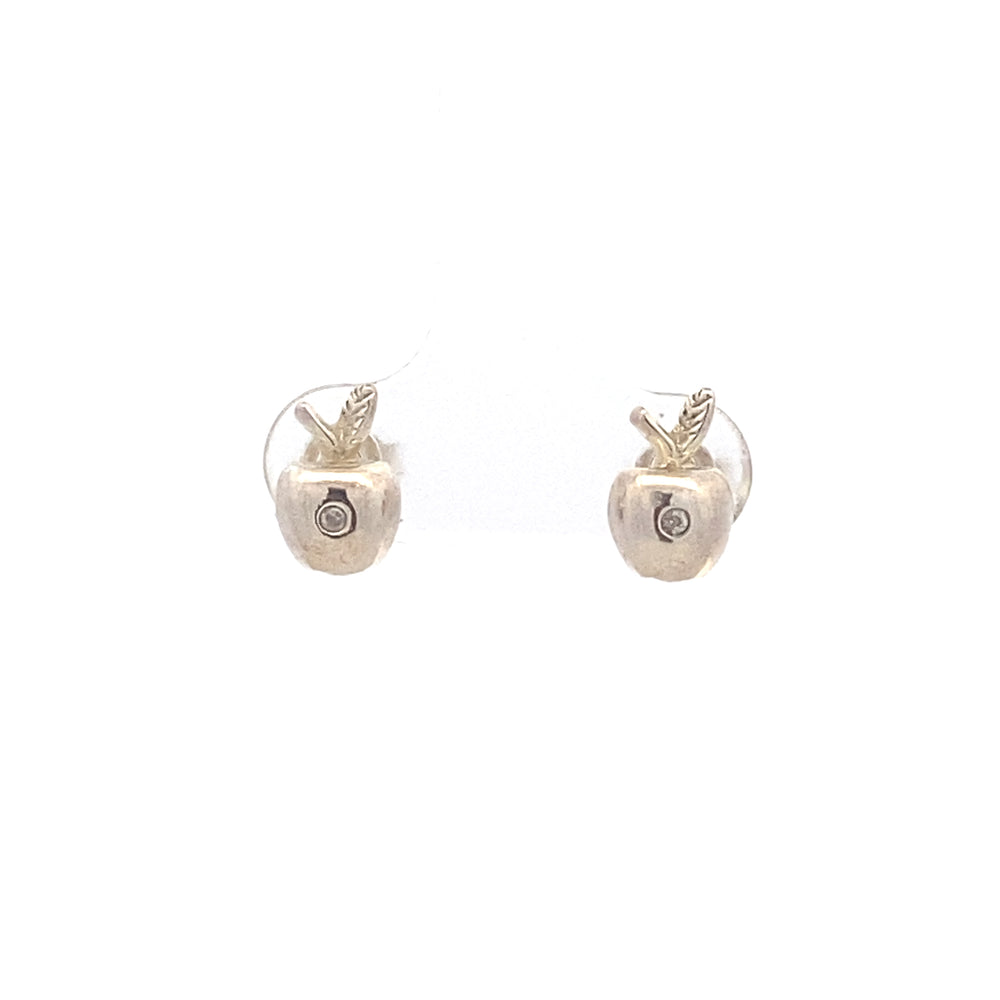 
                      
                        Rach Apple 925 Sterling Silver Stud Earrings | SilverWorks
                      
                    