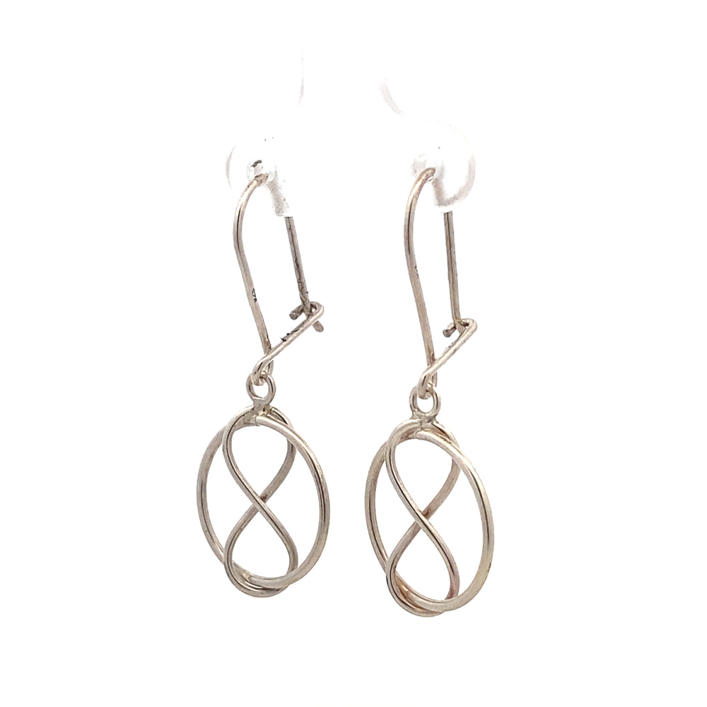 
                      
                        Infinity in Round Drop Earrings
                      
                    