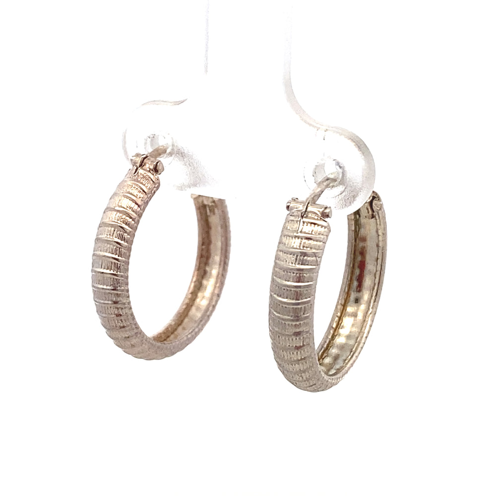 
                      
                        Hoop Earrings with Lines
                      
                    