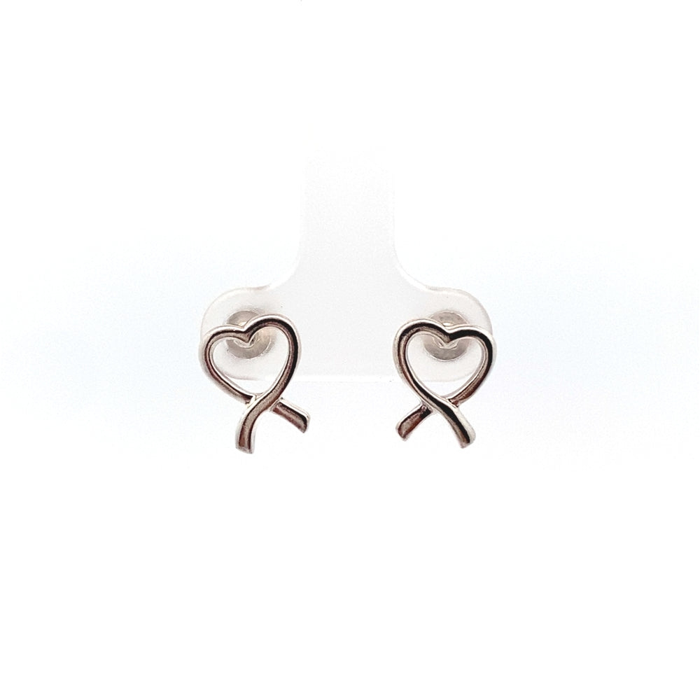 
                      
                        Open Ribbon Heart Earrings
                      
                    