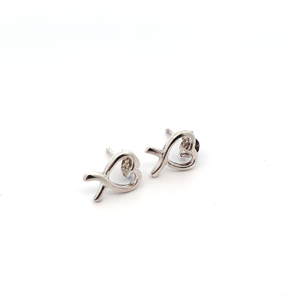 
                      
                        Open Ribbon Heart Earrings
                      
                    