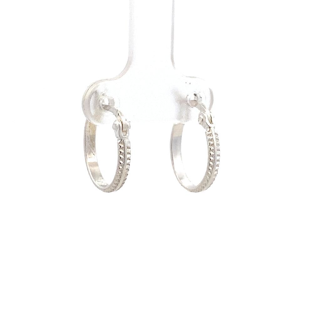 Zipper Hoop Earrings