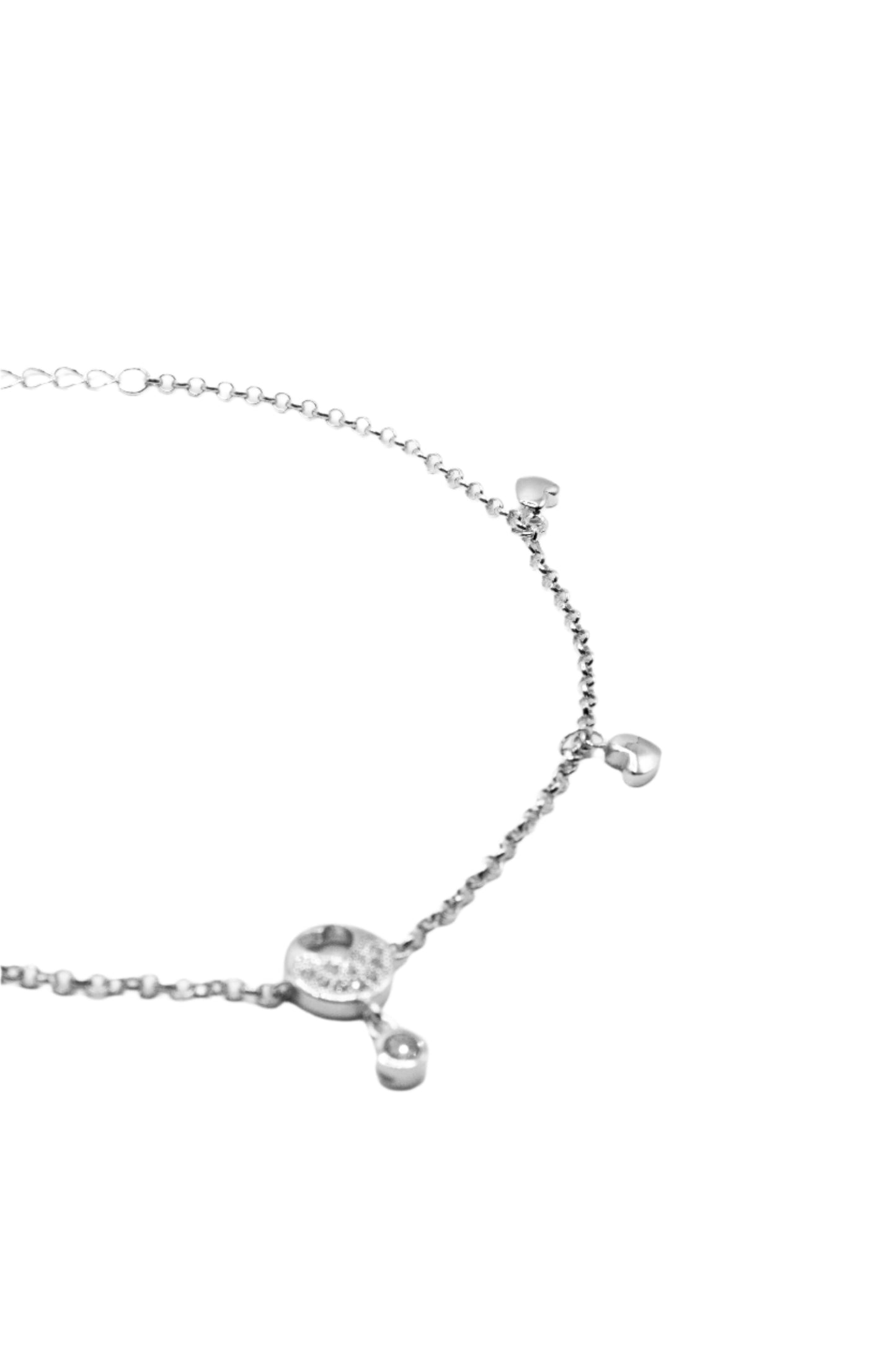 Cher Heart 925 Sterling Silver Charm Bracelet | SilverWorks