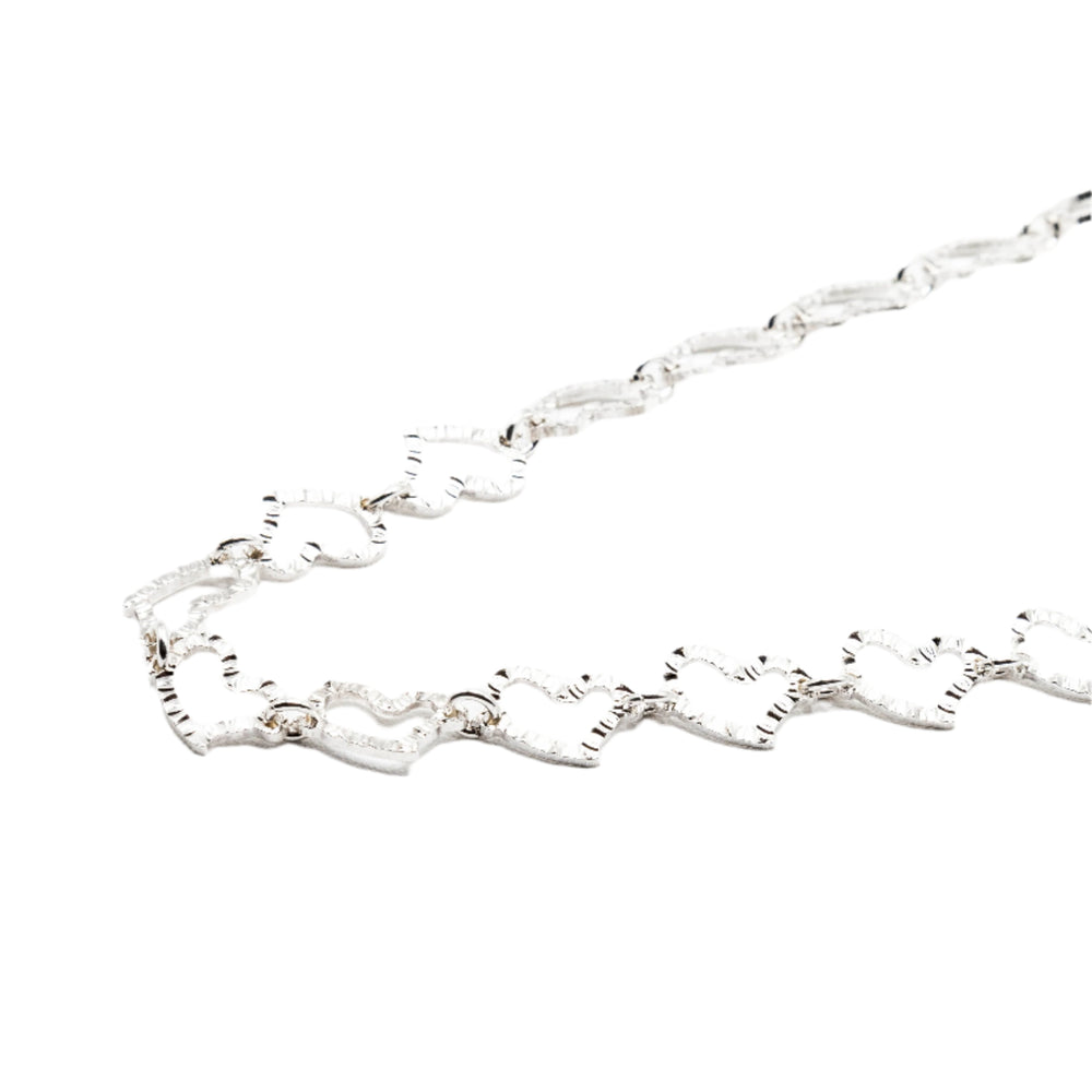 Myra Heart 925 Sterling Silver Chain Necklace | SilverWorks