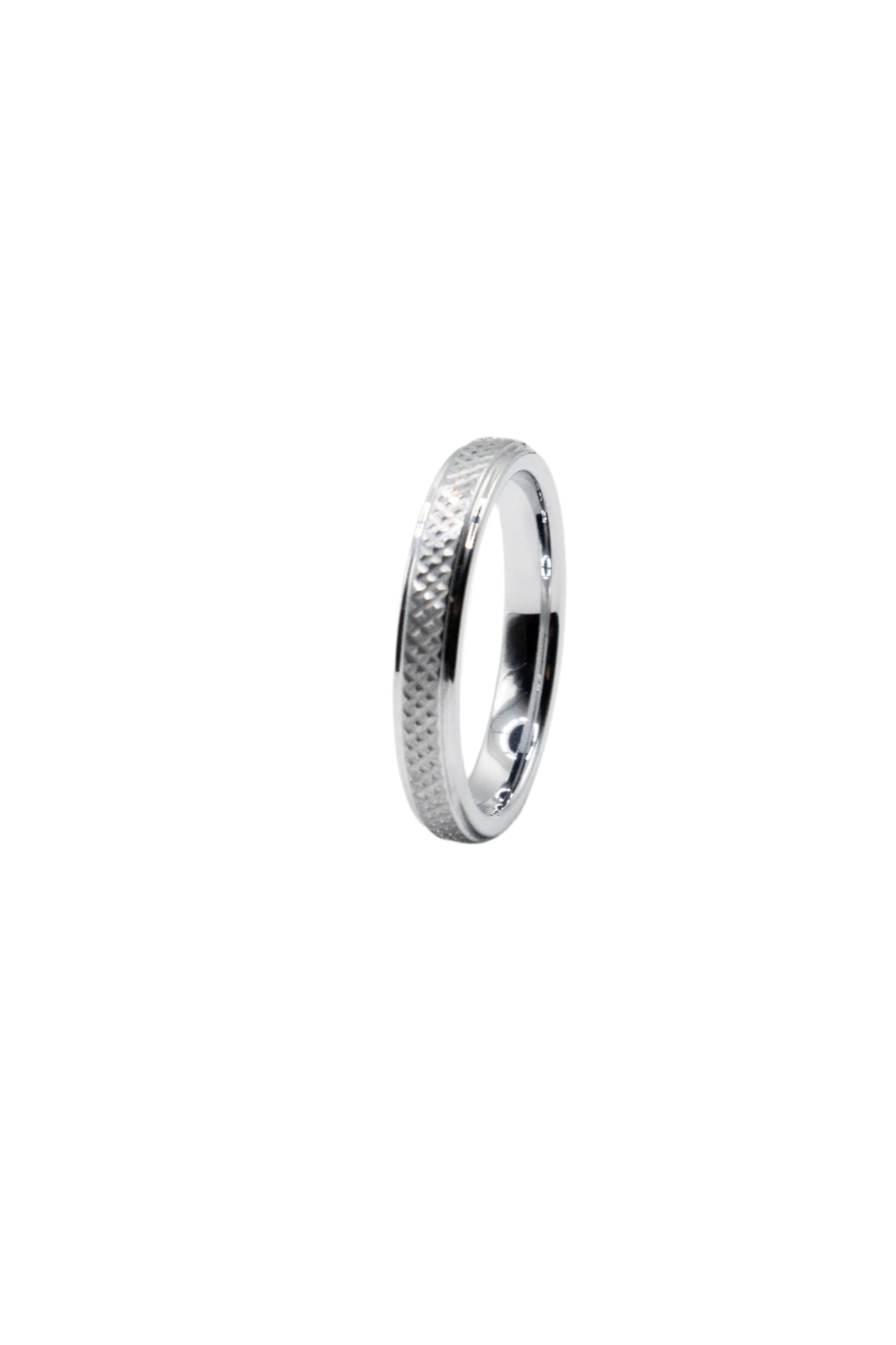 Chad Criss Cross Chemistry Tungsten Collection Wedding Band Ring | SilverWorks