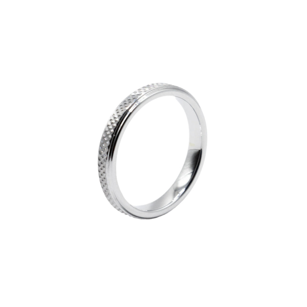 Chad Criss Cross Chemistry Tungsten Collection Wedding Band Ring | SilverWorks