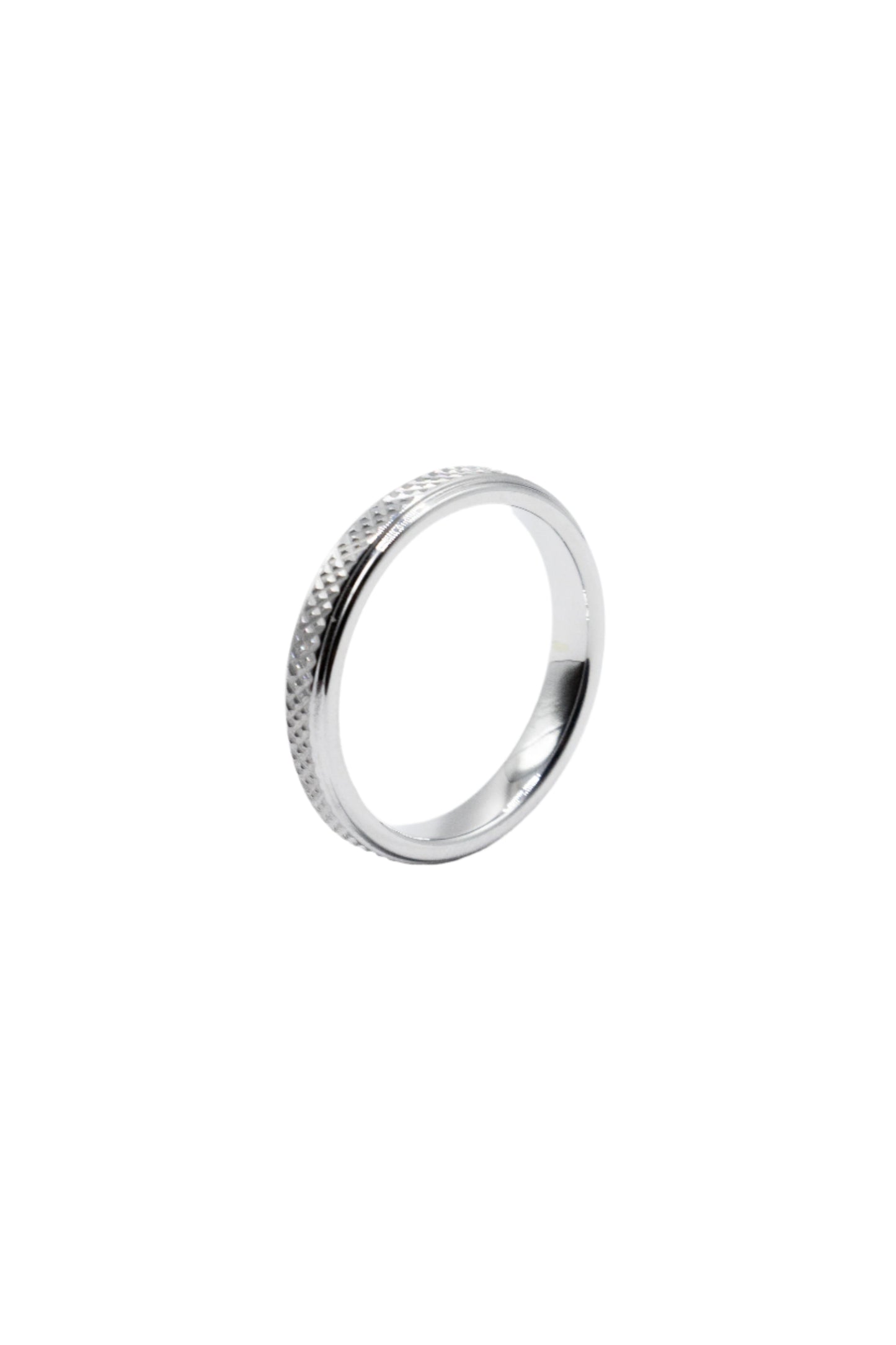 Chad Criss Cross Chemistry Tungsten Collection Wedding Band Ring | SilverWorks