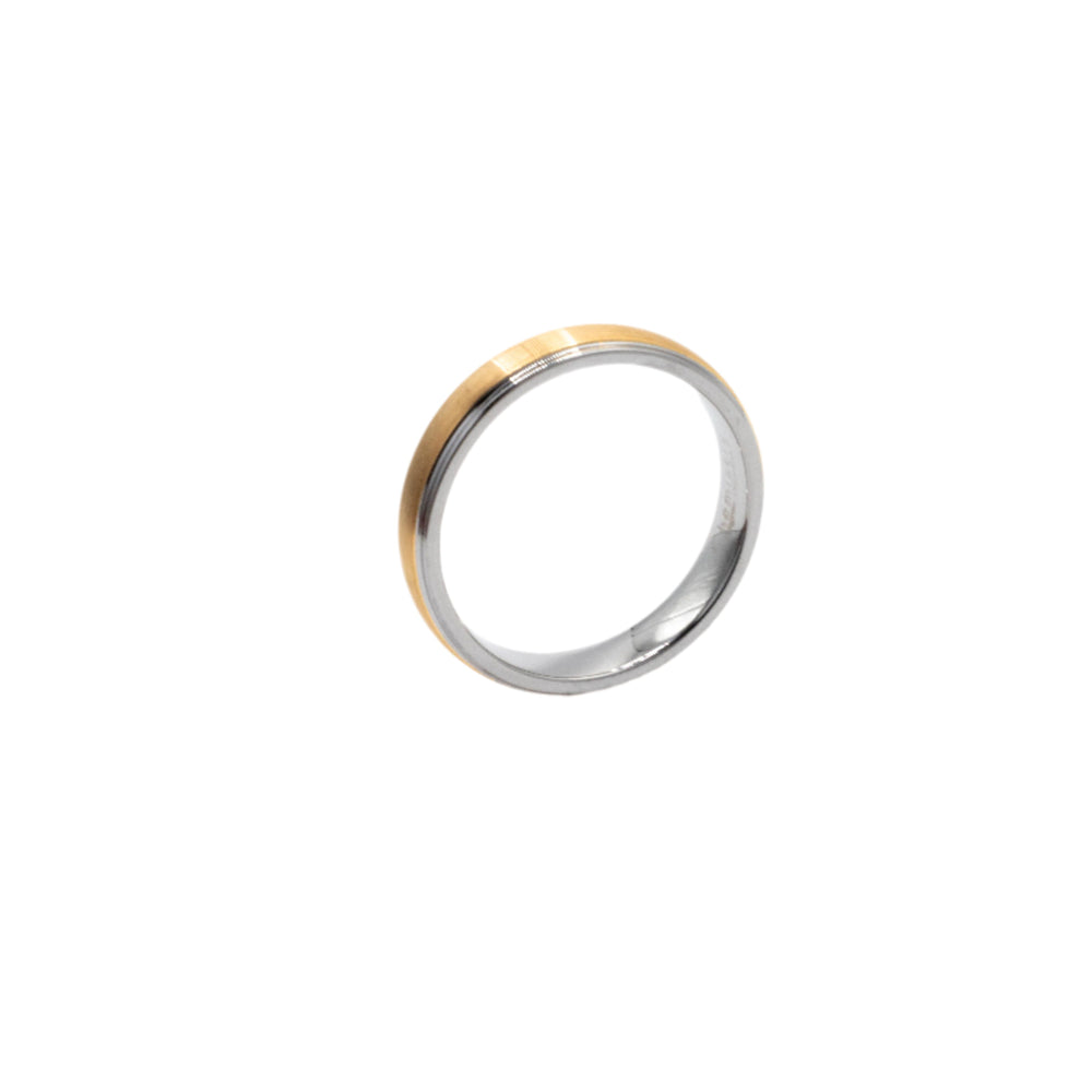 
                      
                        Irbid Classic Gold and Grey Two-Tone Tungsten Ring | SilverWorks
                      
                    