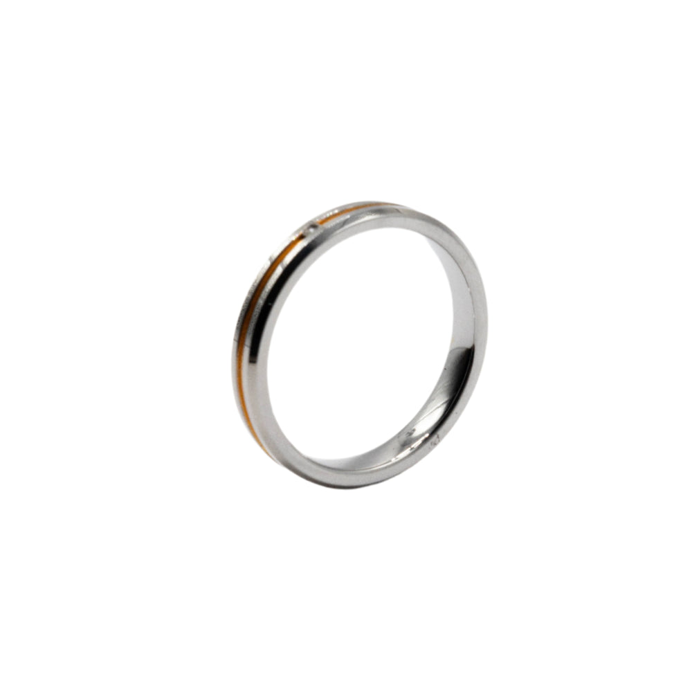 Izumi Two-Tone Tungsten Wedding Ring | SilverWorks