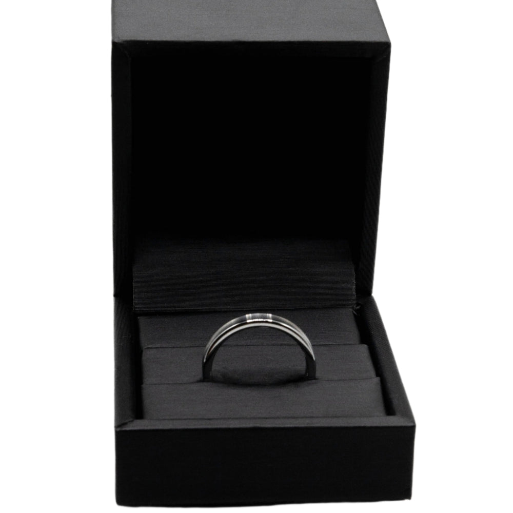 
                      
                        Lena Matte Tungsten Wedding Band Ring | SilverWorks
                      
                    