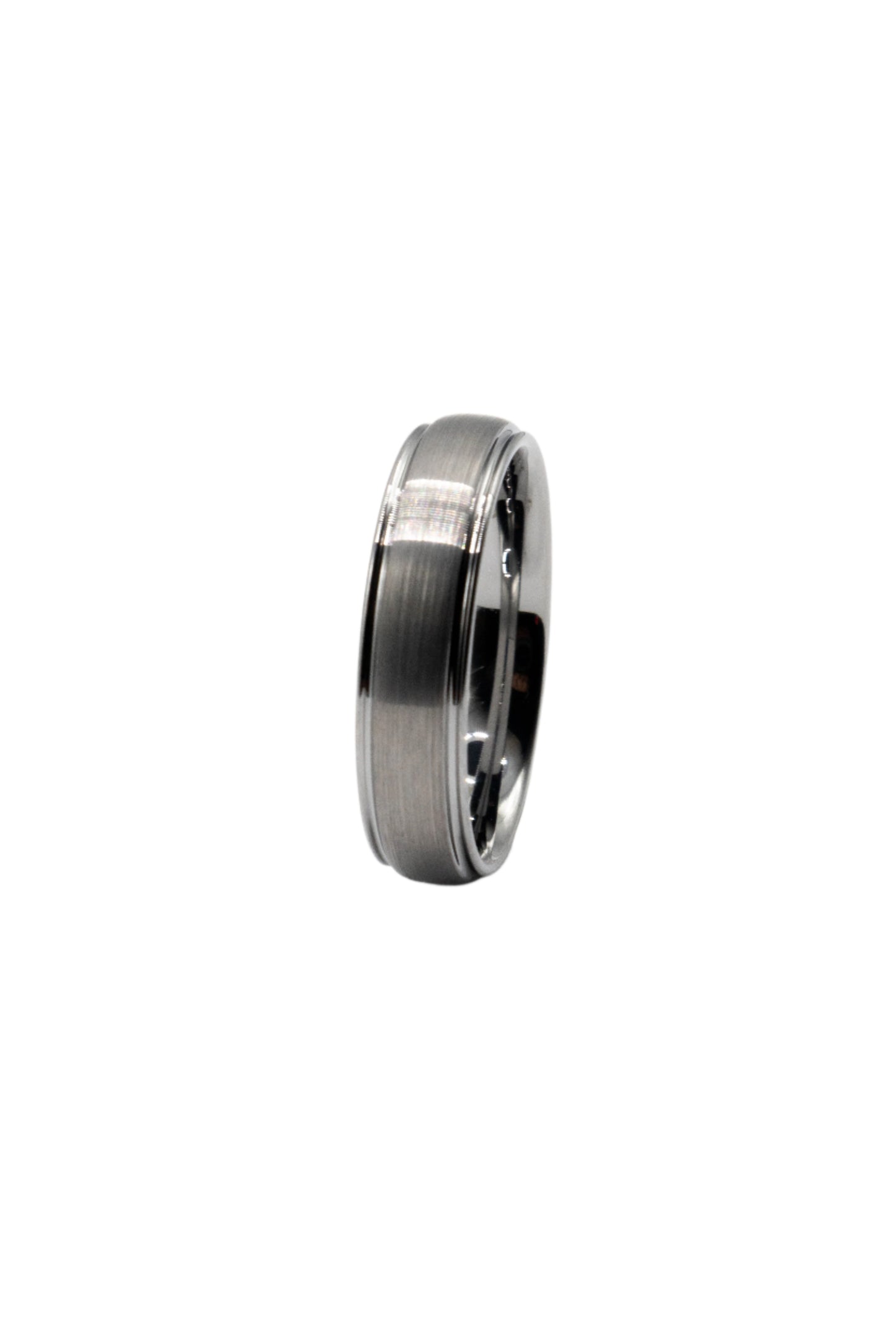 Sloan Matte Tungsten Wedding Band Ring | SilverWorks