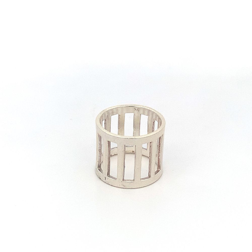 
                      
                        Dell Open Block 925 Sterling Silver Ring | SilverWorks
                      
                    