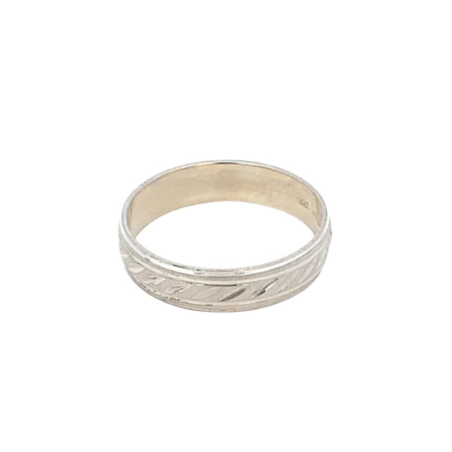 Dakota 925 Sterling Silver Wedding Band Ring | SilverWorks