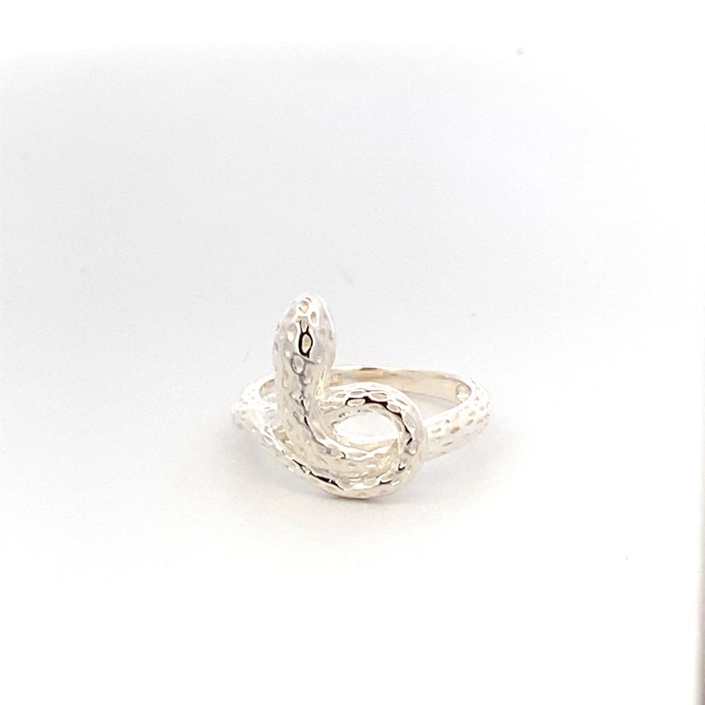 Irene Snake Design Silver Ring