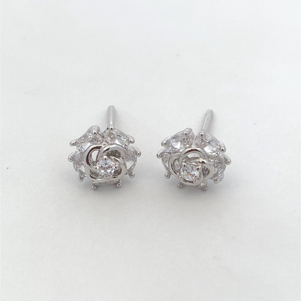 
                      
                        S794 RHOD SET OF PLAIN BUTTERFLY FLOWER W CZ STONE IN PRONG
                      
                    