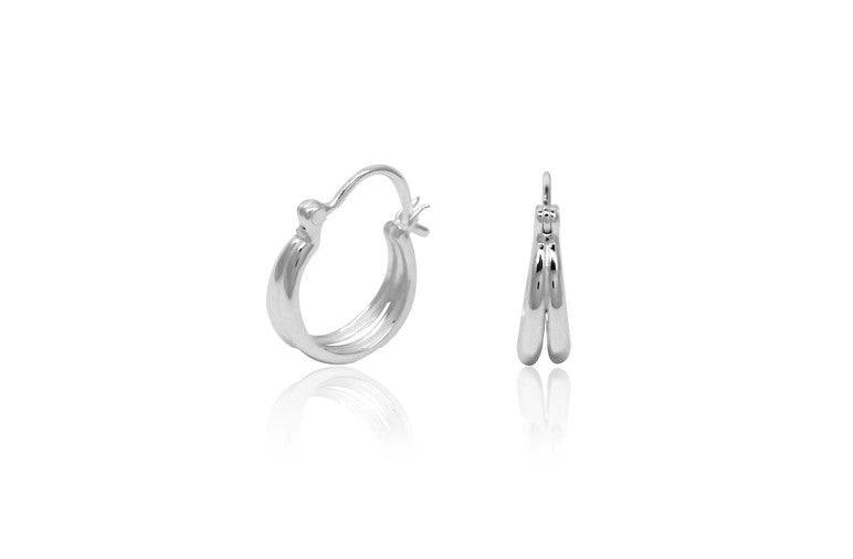 E7682 DOUBLE HOOP EARRING 2.81G