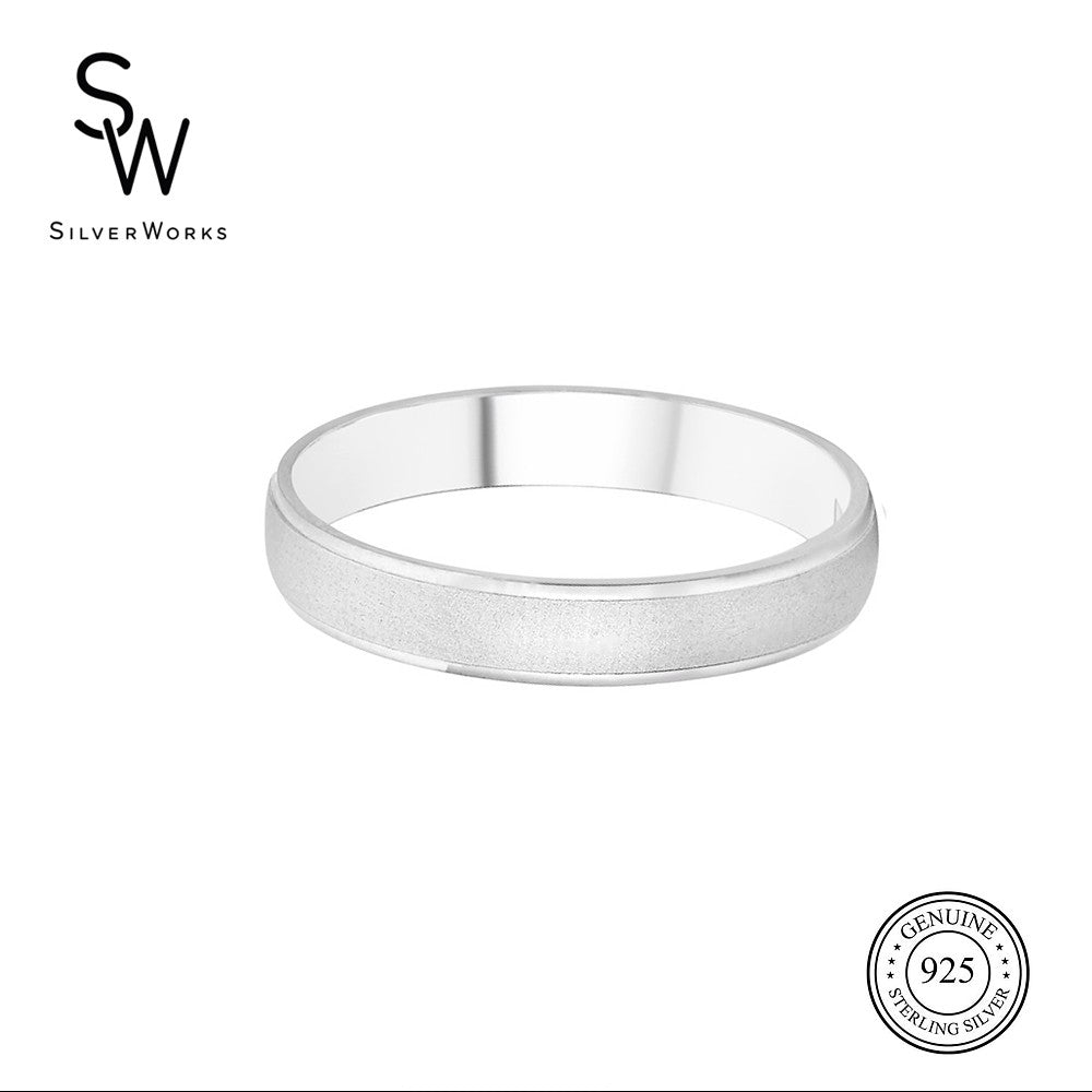 
                      
                        Sanblasted Band Ring Unisex R42885
                      
                    