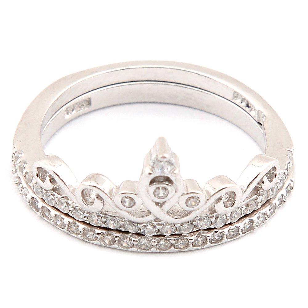 Carol 925 Sterling Silver Crown Ring | SilverWorks