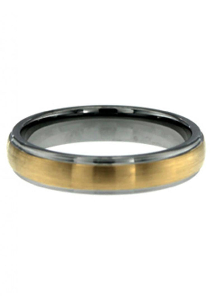 
                      
                        Irbid Classic Gold and Grey Two-Tone Tungsten Ring
                      
                    