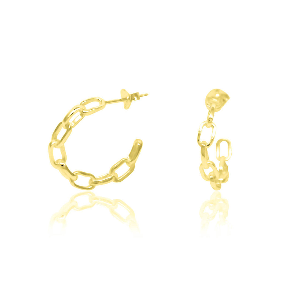 
                      
                        Myree Silver Chain C-Hoop Earrings
                      
                    