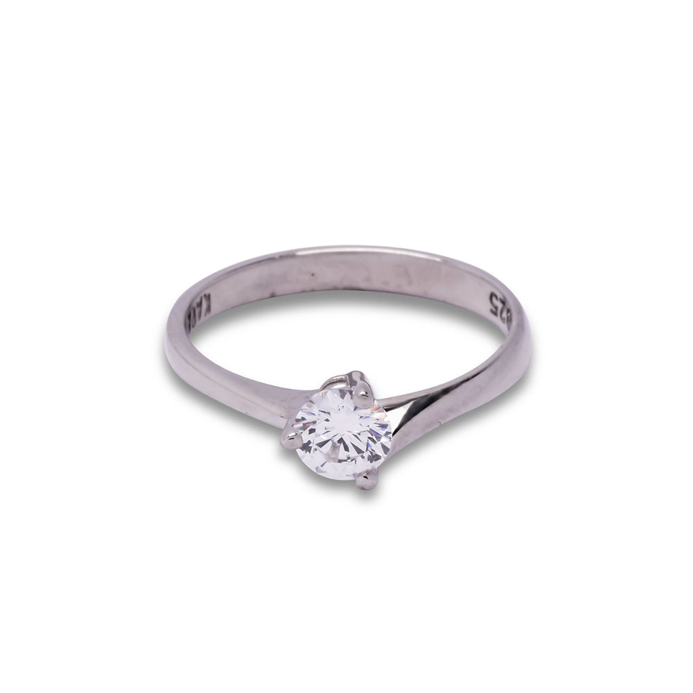 Emani Silver 3 Prong Ring