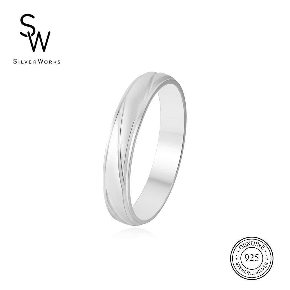 
                      
                        Sanblasted Band Ring 4MM Unisex R43207
                      
                    